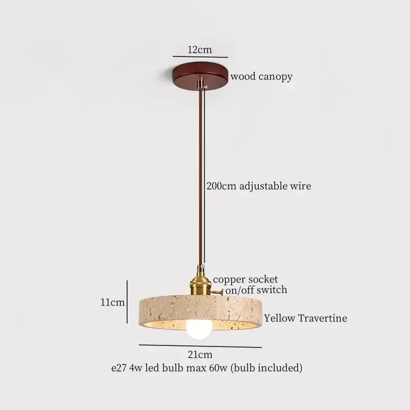 cream glass led pendant light with wood ears for bedroom