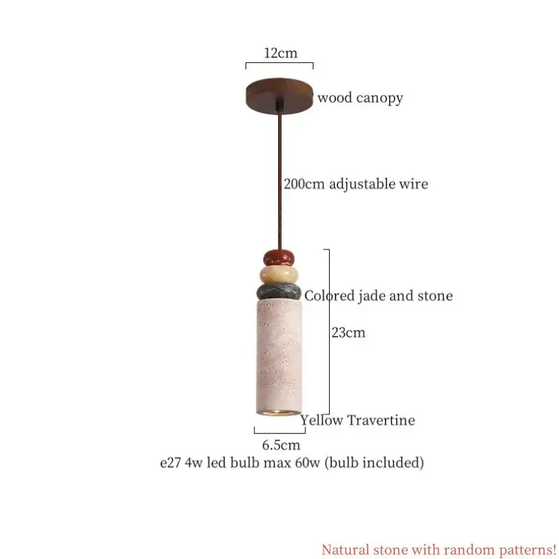 cream glass led pendant light with wood ears for bedroom
