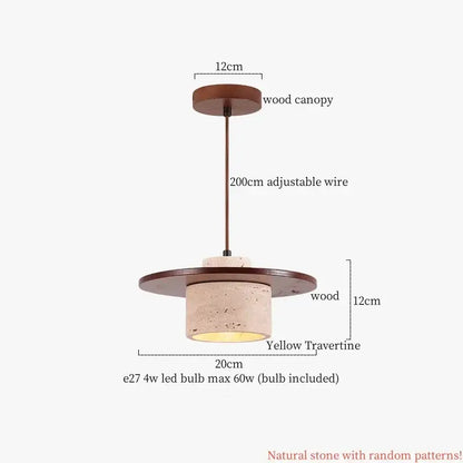 cream glass led pendant light with wood ears for bedroom