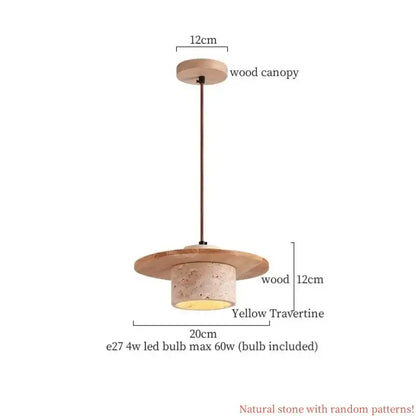 cream glass led pendant light with wood ears for bedroom