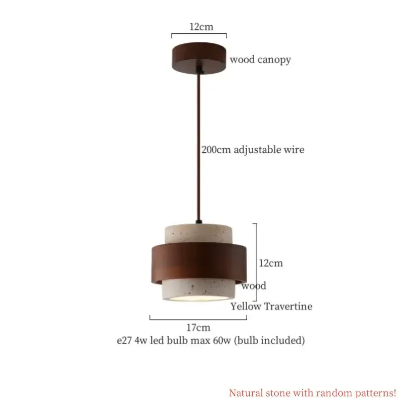 cream glass led pendant light with wood ears for bedroom