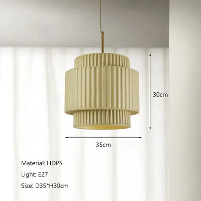 cream wind led chandelier – dining room fluted pendant light