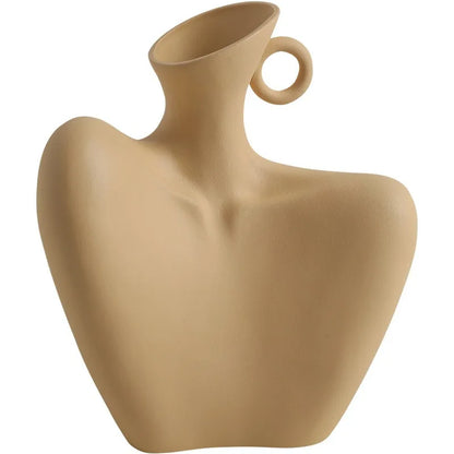 DecorBites™ Creative Ceramic Human Vase for Home Decor