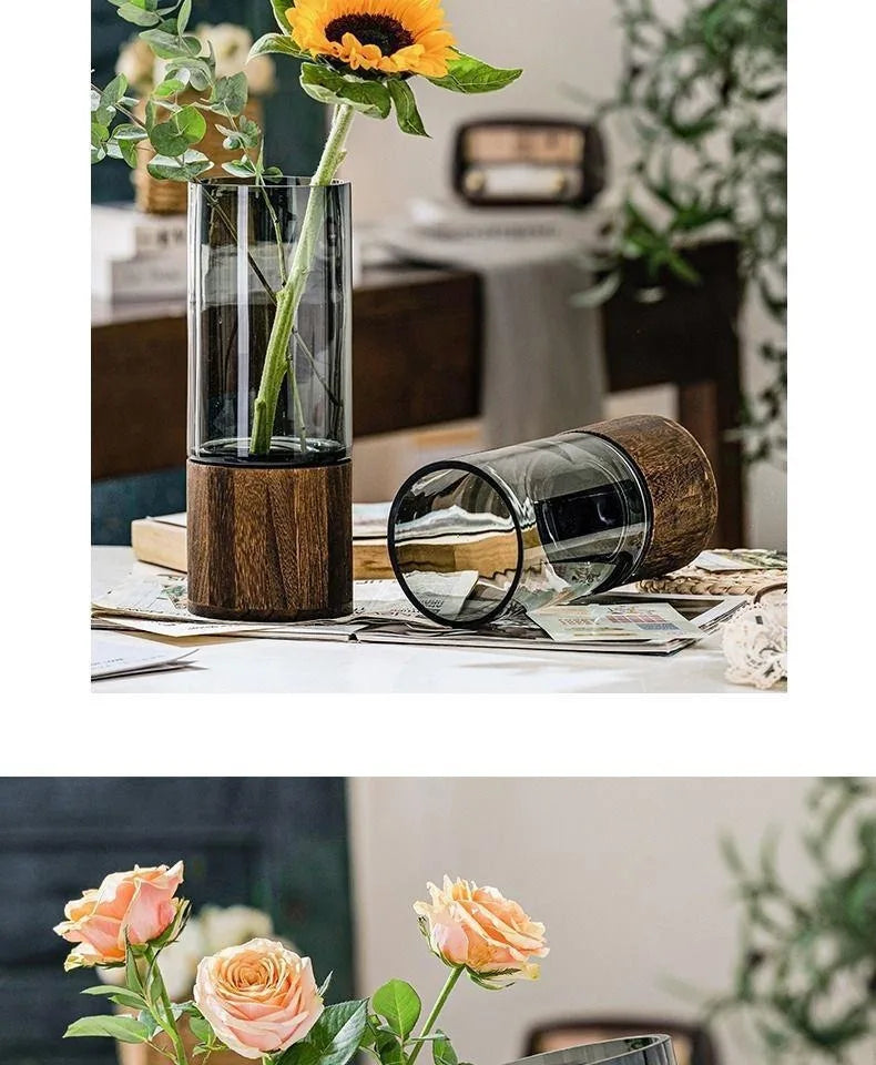 DecorBites™ Creative Retro Glass Vase for Living Room