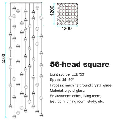 crystal ball chandelier dining room led pendant light