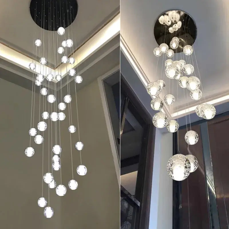 crystal ball chandelier dining room led pendant light