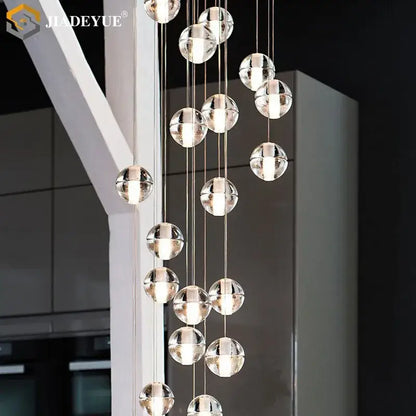 crystal ball chandelier dining room led pendant light