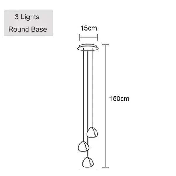 crystal ball chandelier staircase pendant light for dining room