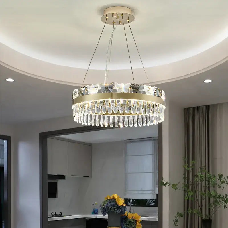 crystal butterfly living room luxury gold chandelier