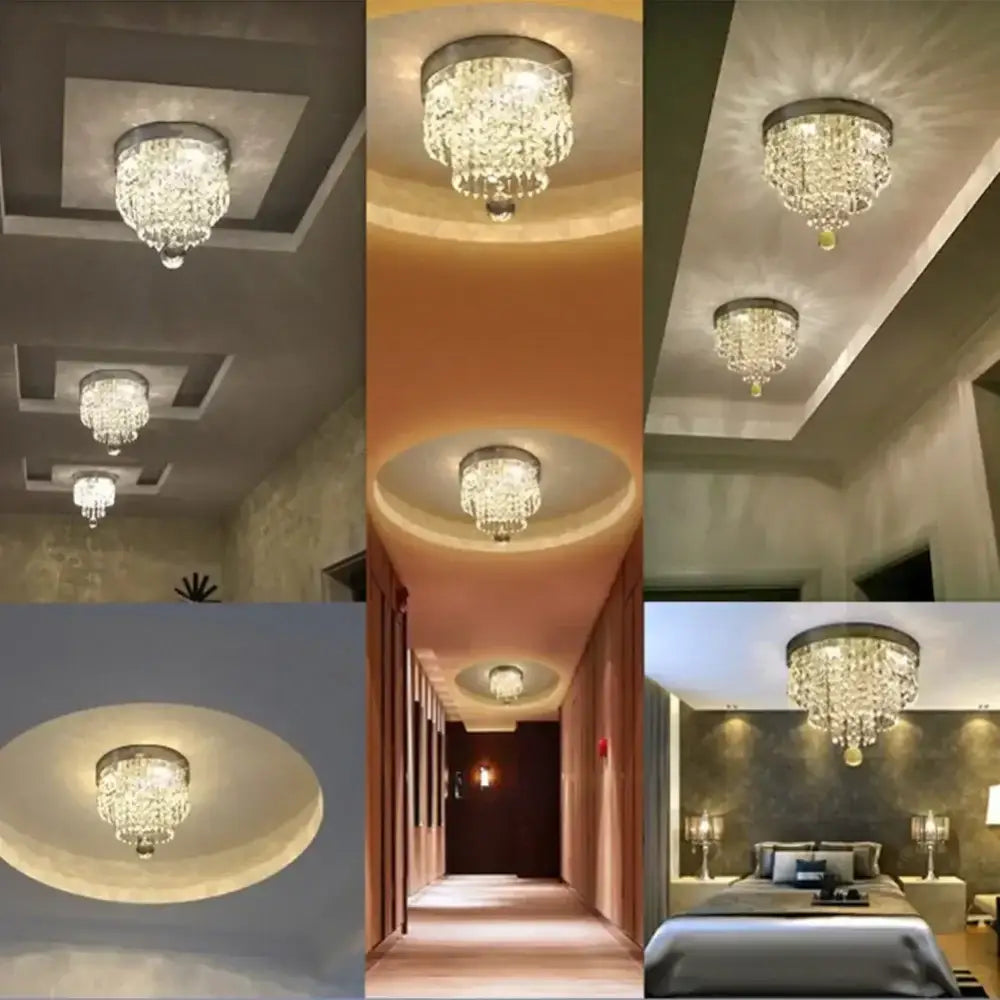 crystal ceiling chandelier living room luxury led light