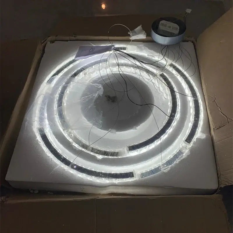 Modern crystal ceiling chandelier living room led light