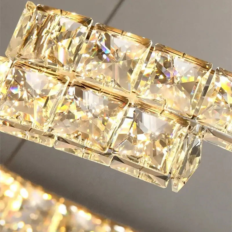 Modern crystal ceiling chandelier living room led light