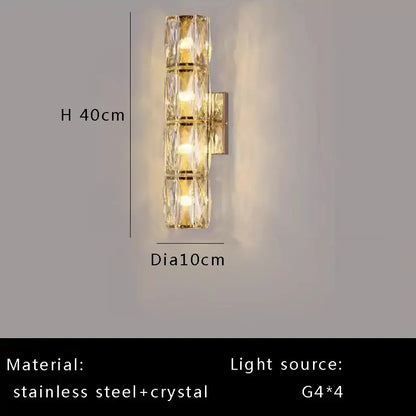 Luxury gold crystal ceiling lamp for living room
