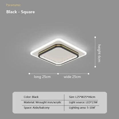 Modern circular led crystal ceiling lights for home entrance