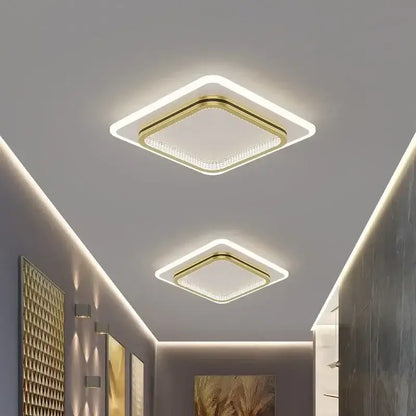 Modern circular led crystal ceiling lights for home entrance