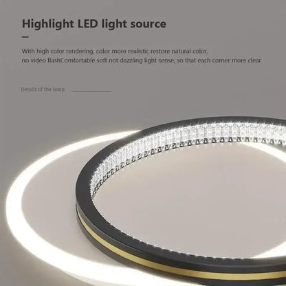 Modern circular led crystal ceiling lights for home entrance