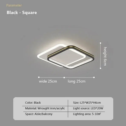 Modern circular led crystal ceiling lights for home entrance