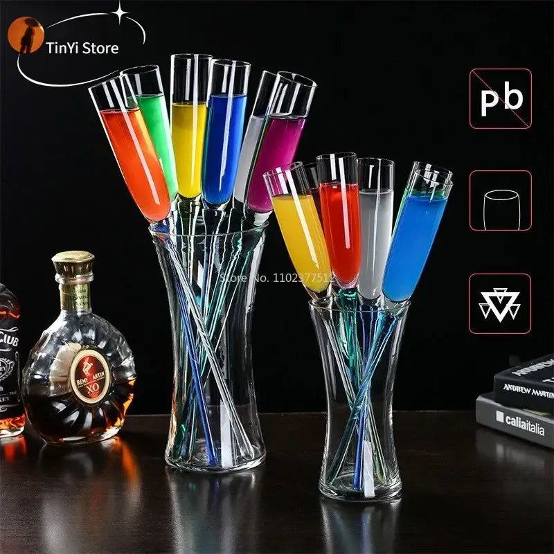 Modern crystal champagne wine glasses dining room cocktail goblet
