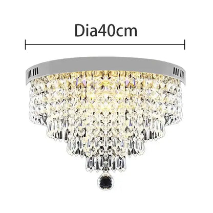 Modern gold crystal chandelier ceiling lamp kitchen fixture