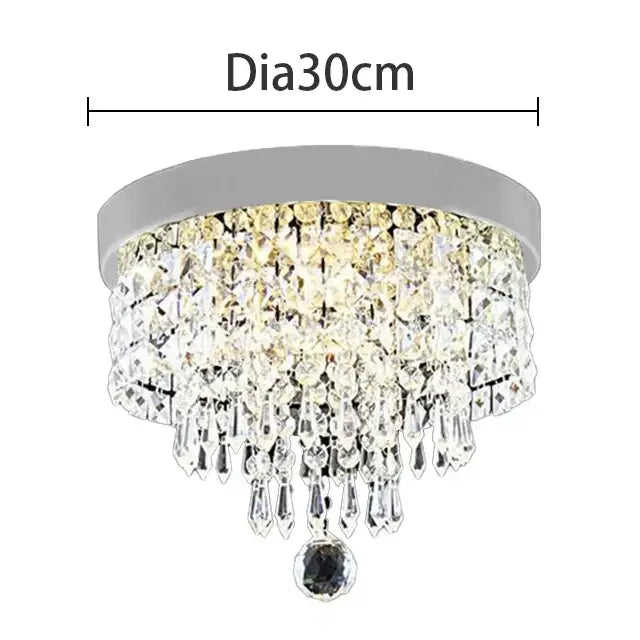 Modern gold crystal chandelier ceiling lamp kitchen fixture