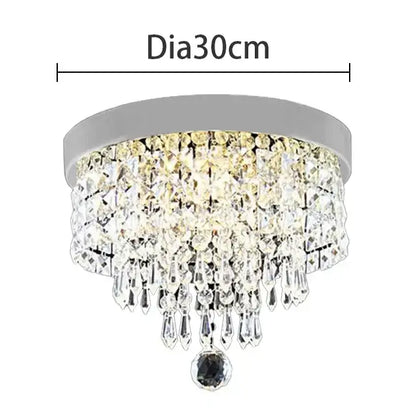 Modern gold crystal chandelier ceiling lamp kitchen fixture