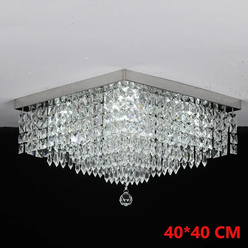 Modern gold crystal chandelier ceiling lamp kitchen fixture