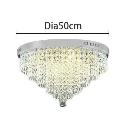 Modern gold crystal chandelier ceiling lamp kitchen fixture