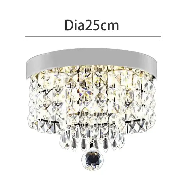 Modern gold crystal chandelier ceiling lamp kitchen fixture