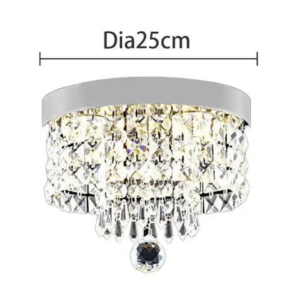 Modern gold crystal chandelier ceiling lamp kitchen fixture