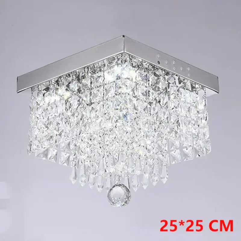 Modern gold crystal chandelier ceiling lamp kitchen fixture