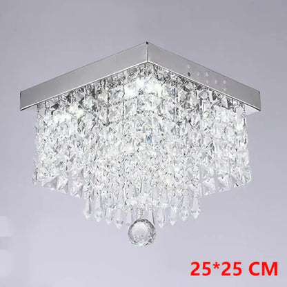 Modern gold crystal chandelier ceiling lamp kitchen fixture
