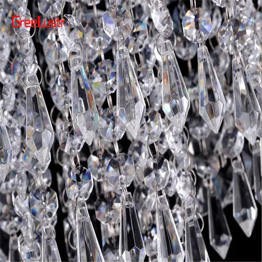 Modern gold crystal chandelier ceiling lamp kitchen fixture