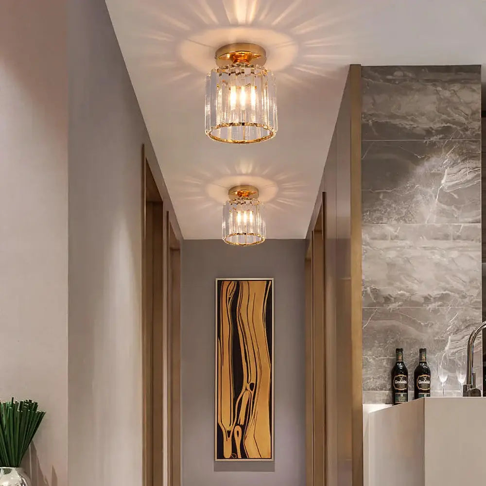 Modern crystal chandelier ceiling light living room pendant
