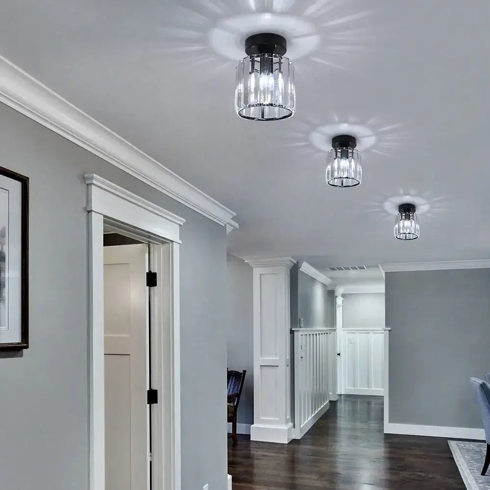 Modern crystal chandelier ceiling light living room pendant