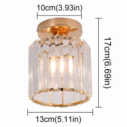 Modern crystal chandelier ceiling light living room pendant