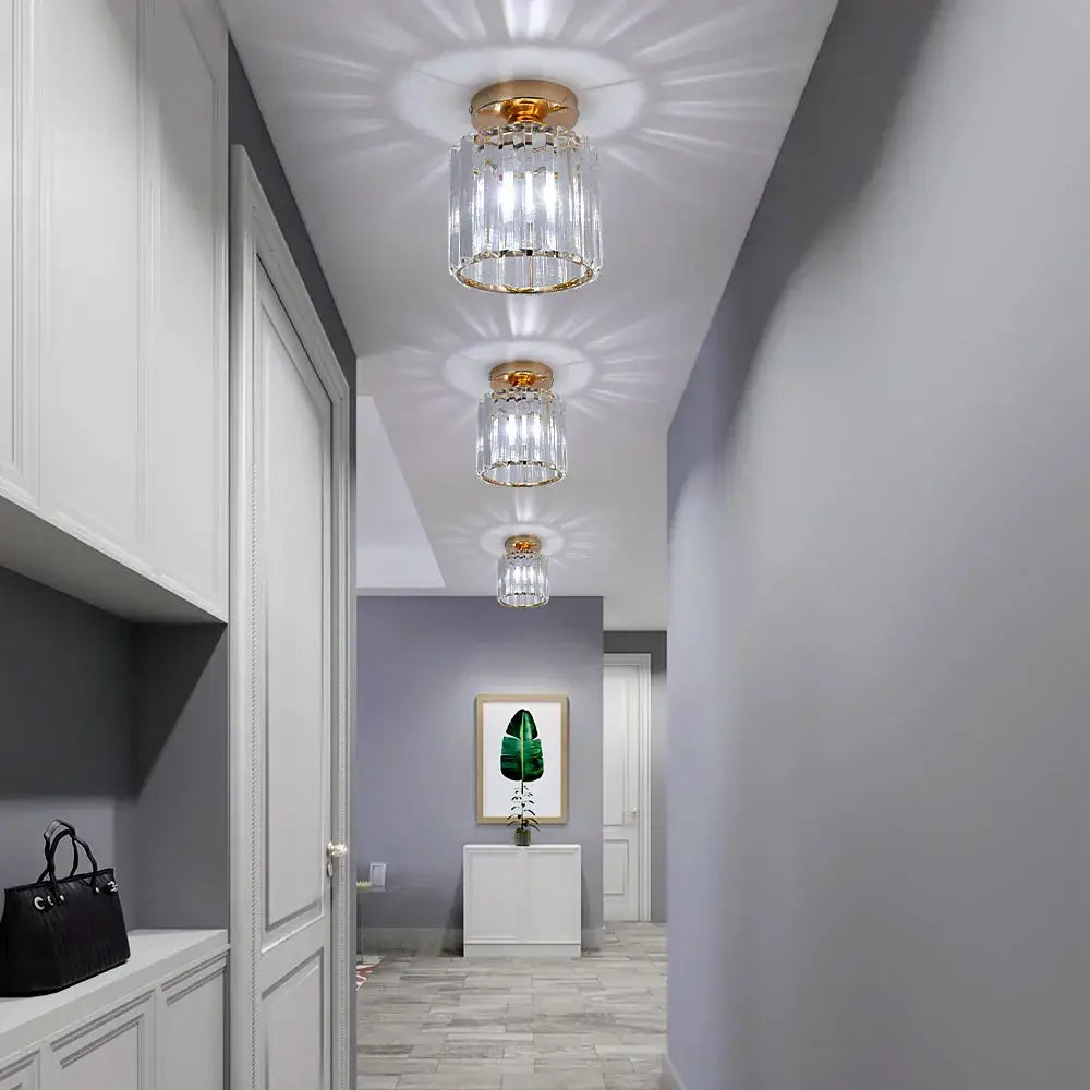 Modern crystal chandelier ceiling light living room pendant
