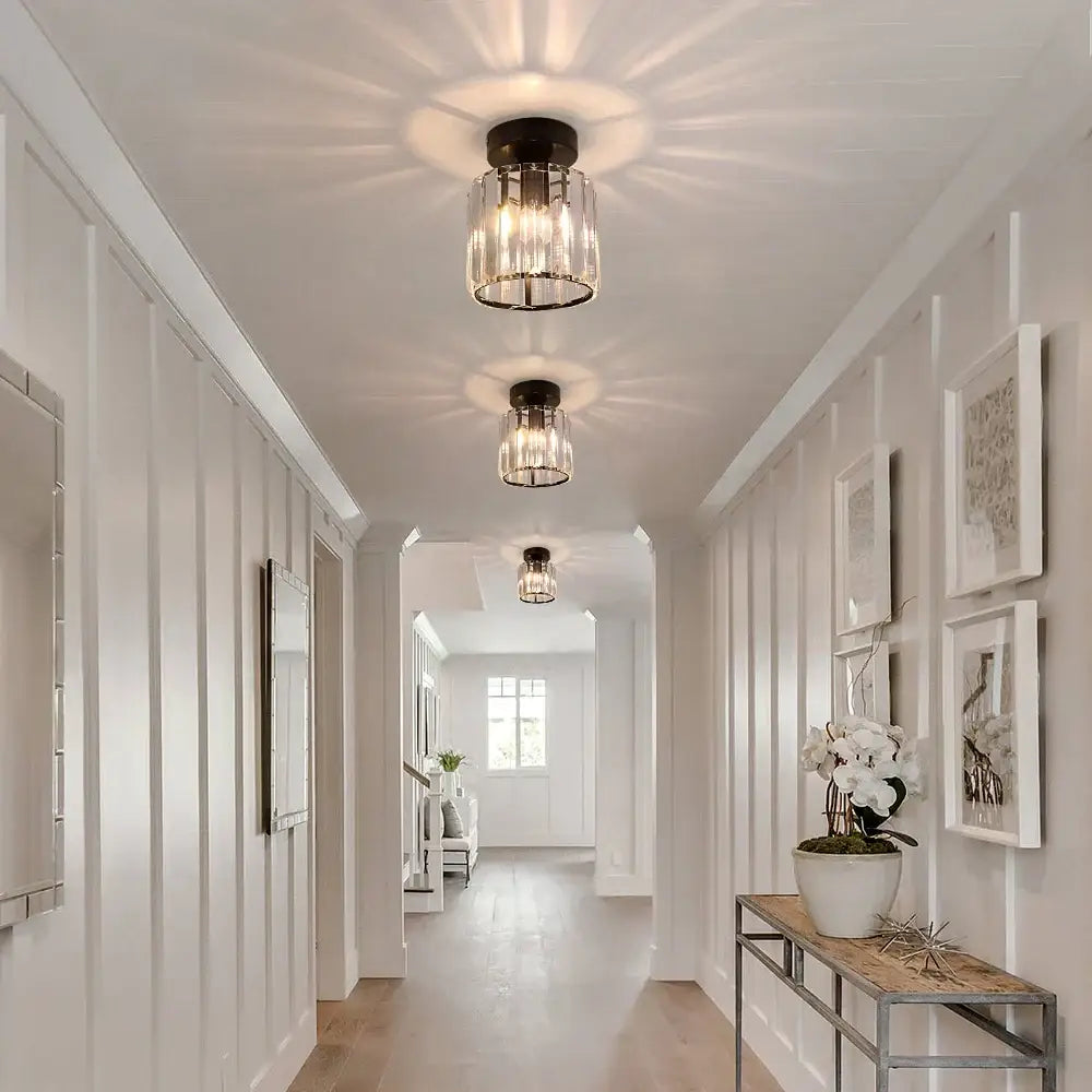 Modern crystal chandelier ceiling light living room pendant