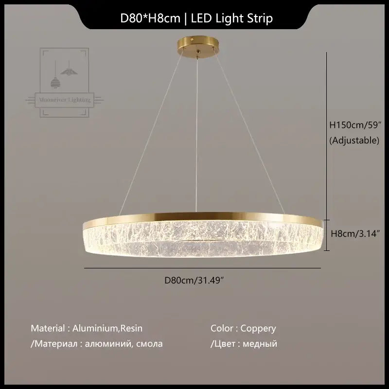 Modern gold crystal chandelier – dining room pendant light
