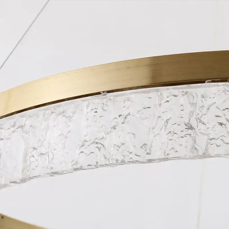 Modern gold crystal chandelier – dining room pendant light