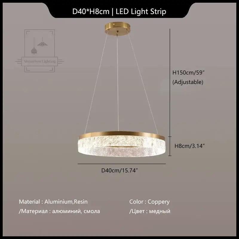 Modern gold crystal chandelier – dining room pendant light