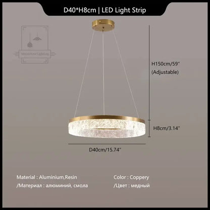 Modern gold crystal chandelier – dining room pendant light