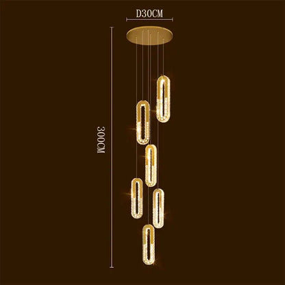 Modern gold crystal chandelier dining room pendant lights
