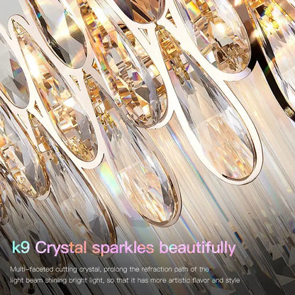 Post-modern luxury crystal chandelier for staircase