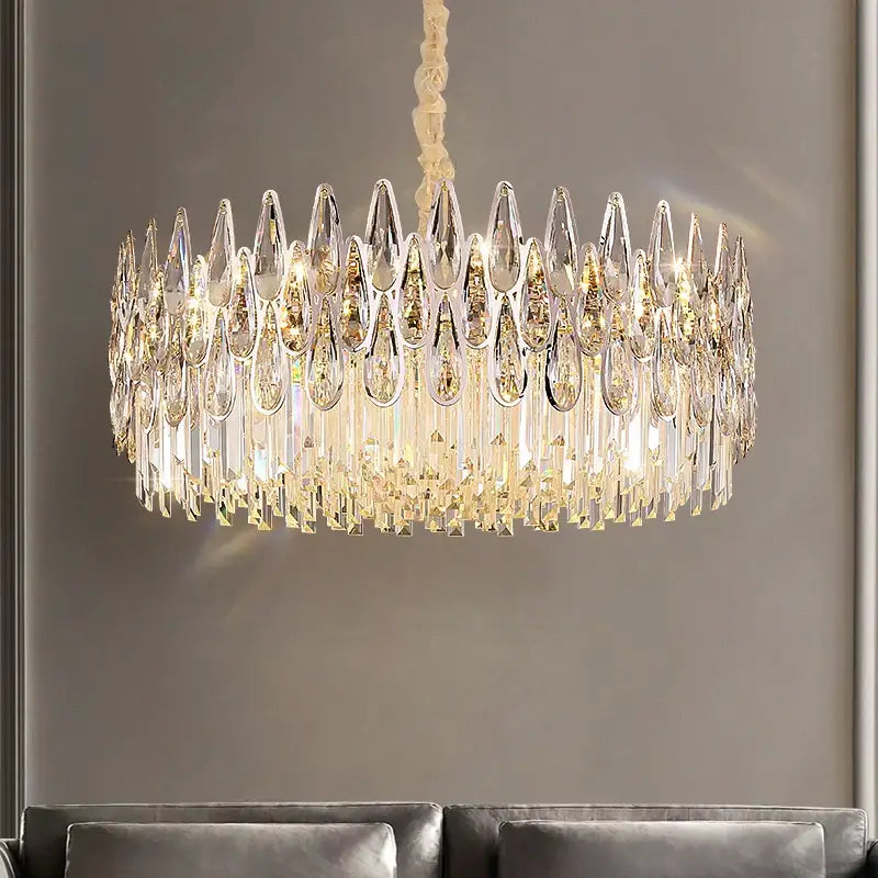 Post-modern luxury crystal chandelier for staircase