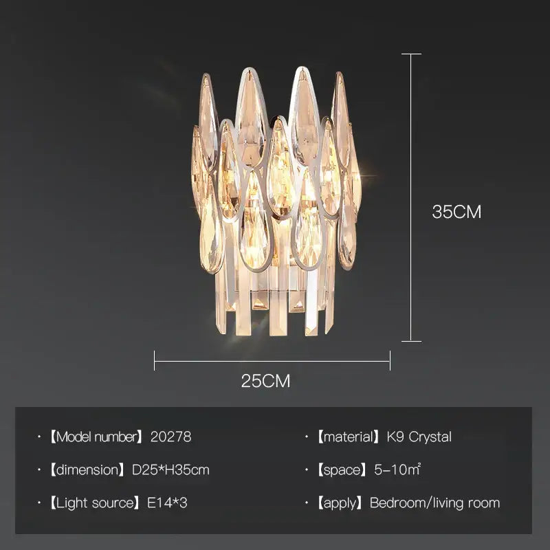 Post-modern luxury crystal chandelier for staircase