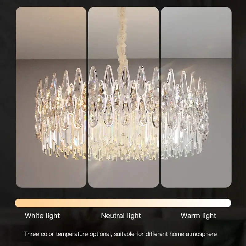 Post-modern luxury crystal chandelier for staircase