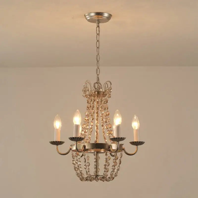 Antique brass crystal chandelier for dining room
