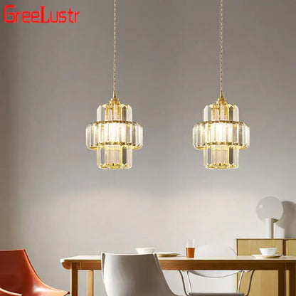 Modern chrome crystal chandelier living room ceiling light