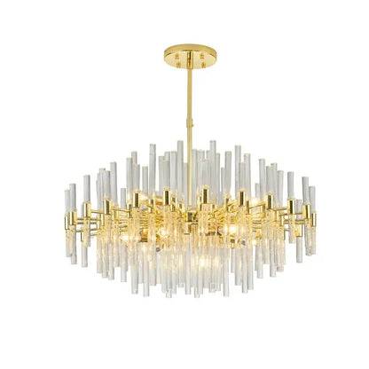 Elegant gold crystal chandelier dining room luxury pendant light