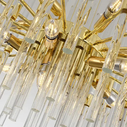 Elegant gold crystal chandelier dining room luxury pendant light